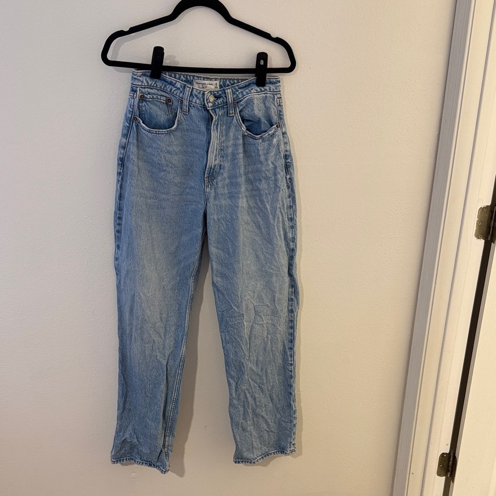 Abercrombie & Fitch Light Blue Boyfriend Jeans